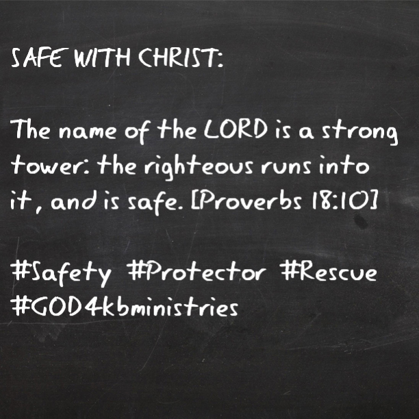 We are safe with Christ regarldless of what goes on around you...If he did it before, he will forever get you through!