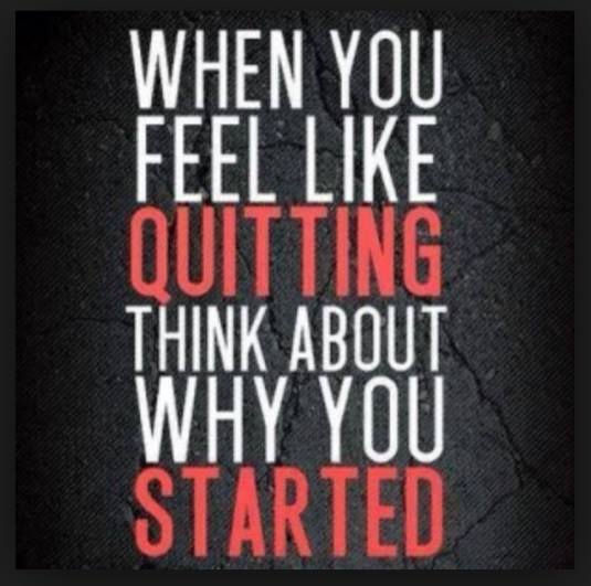 DON'T START TO QUIT!!!
