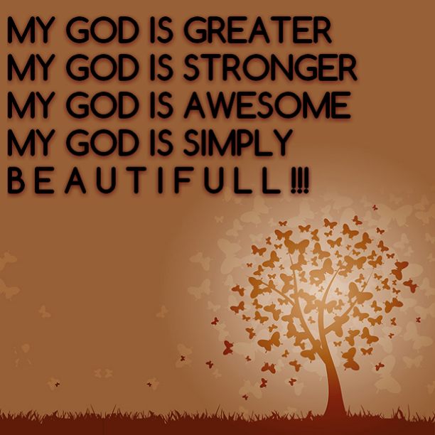 GOD is all you need...He is bigger than your problems!