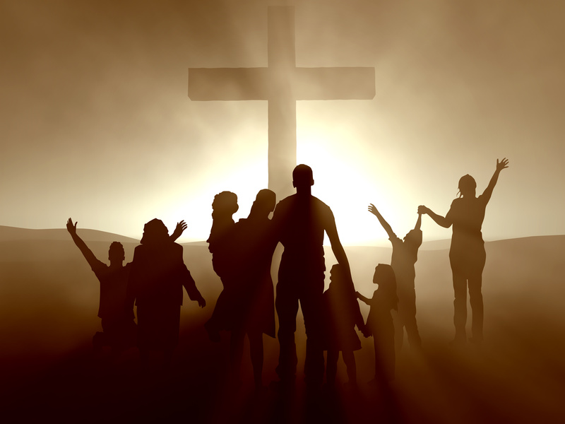 People at the Cross