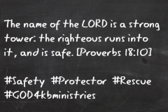 We are safe with Christ regarldless of what goes on around you...If he did it before, he will forever get you through!