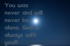 God is always with us in all we do!