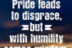 Pride vs. Humility